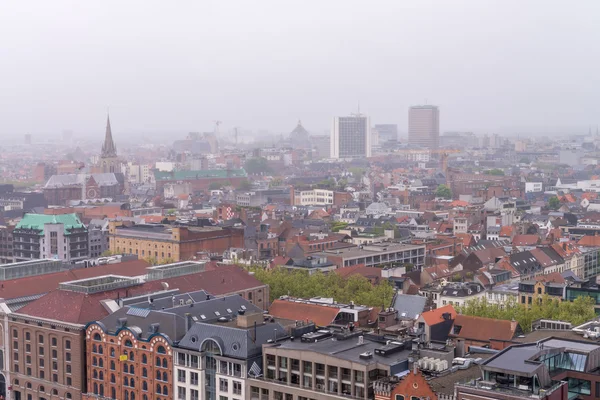 Letecký pohled na Antwerpen, Belgie — Stock fotografie