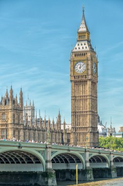 Güzel bir günde, Londra - İngiltere'de Big Ben ile Westminster