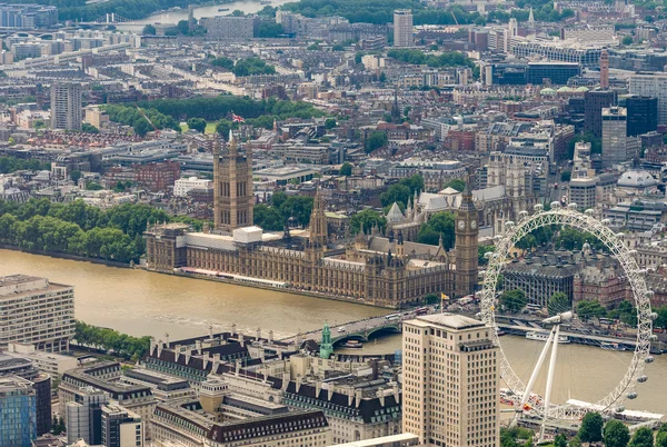 Awesome luchtfoto skyline van Londen, Uk — Stockfoto
