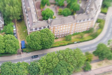 Londra manzarası, İngiltere'de havadan görünümü
