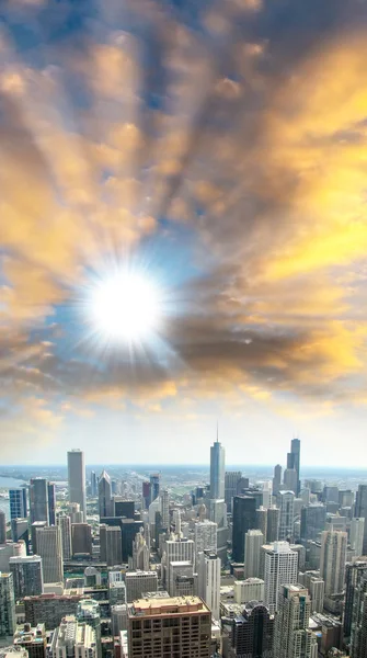 Chicago Skyline - Illinois, Stany Zjednoczone Ameryki — Zdjęcie stockowe