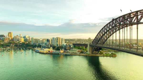 Vista aérea do Porto de Sydney e Kirribilli — Fotografia de Stock