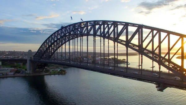 Vue aérienne du port de Sydney et de Kirribilli — Photo