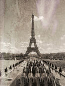 Картина, постер, плакат, фотообои "eiffel tower in paris", артикул 97342880