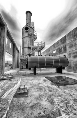 Döner fırın ile kimyasal şantiye