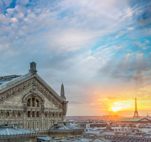 Aerial skyline i Paris, Frankrike — Stockfoto