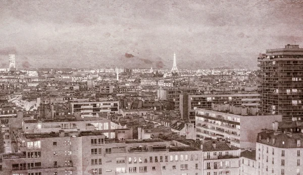 Vintage view of Tour Eiffel, Paris — Stock Photo, Image
