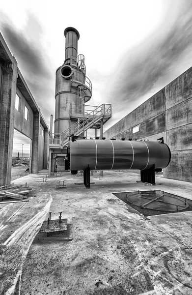 Chemical construction site with rotary kiln