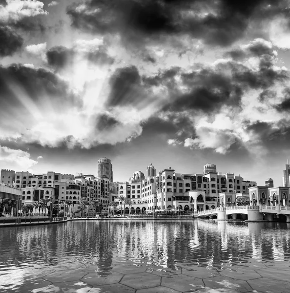 Dubai skyline, Emiratos Árabes Unidos — Foto de Stock