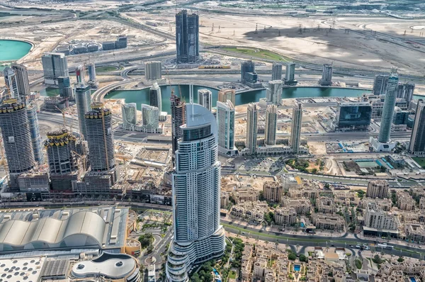 Hermosa vista aérea de Dubai, Emiratos Árabes Unidos — Foto de Stock