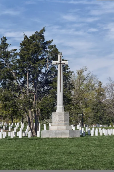 Pedras tumulares no Cemitério Nacional de Arlington — Fotografia de Stock