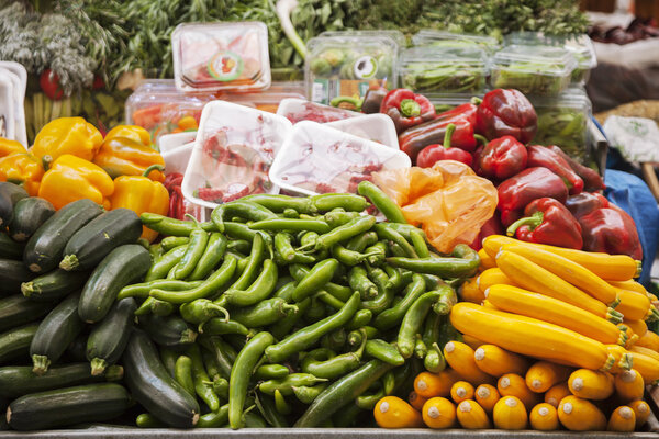 Vegetables at grocery market