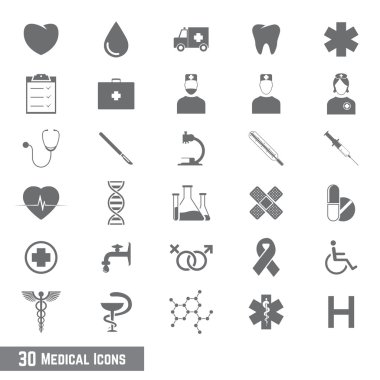 30 tıbbi simgeler