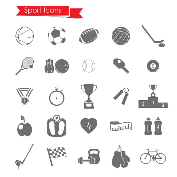 Conjunto de ícones desportivos —  Vetores de Stock