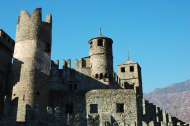 Ortaçağ kale Manzaralı