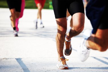 Koşucular bacaklar görünümü