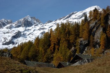 Dağ köyü görünümü