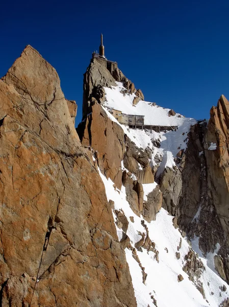 Aiguille du midi im mont blanc — Stockfoto