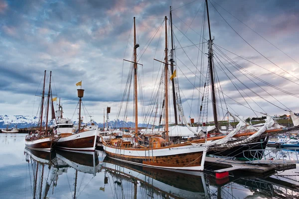 Icelandic Sailboats view — Stock Photo, Image