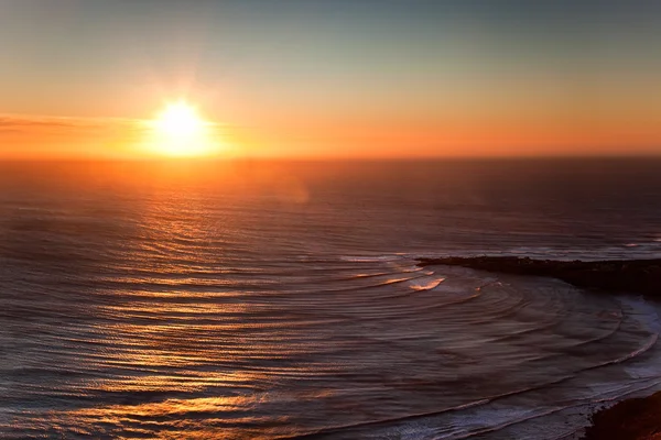 Захід сонця на океанічної вартість Марокко — стокове фото