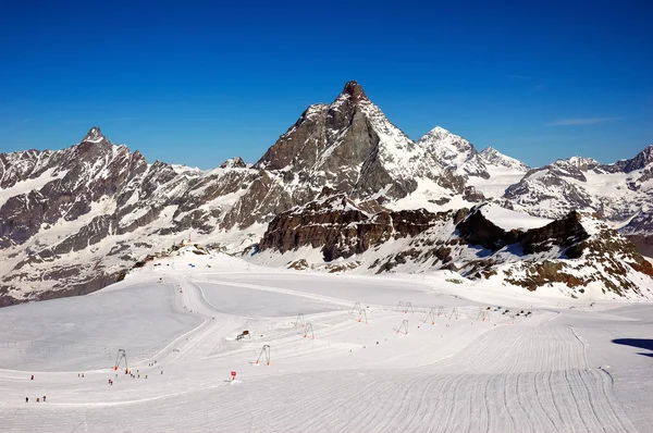 Estância de esqui zermatt — Fotografia de Stock