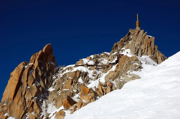 Aiguille du Midi op de Mont blanc — Stockfoto