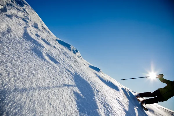 Freeride skiën weergave — Stockfoto
