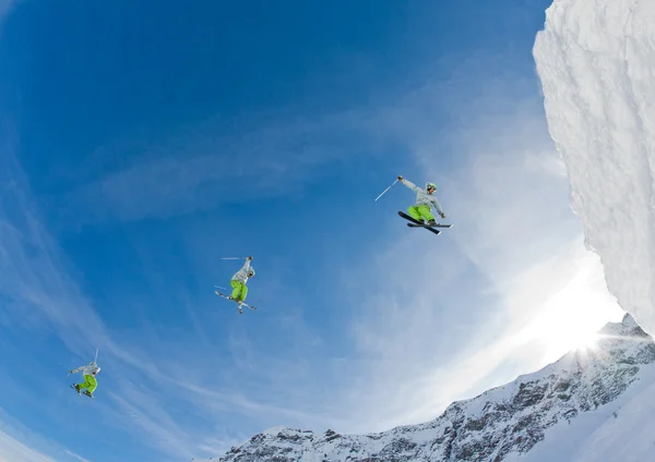 Skispringer Großschanze — Stockfoto