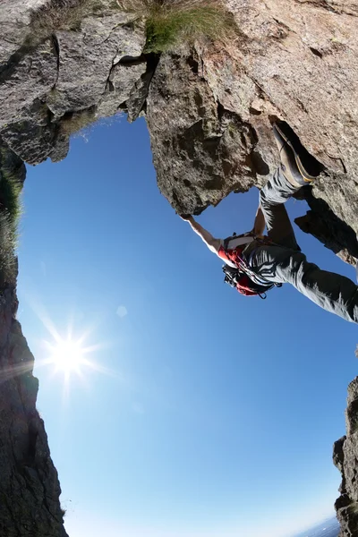 Terrific view of a climbing route — Stock Photo, Image