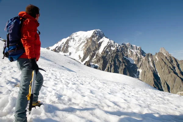 Foto di alpinista — Foto Stock