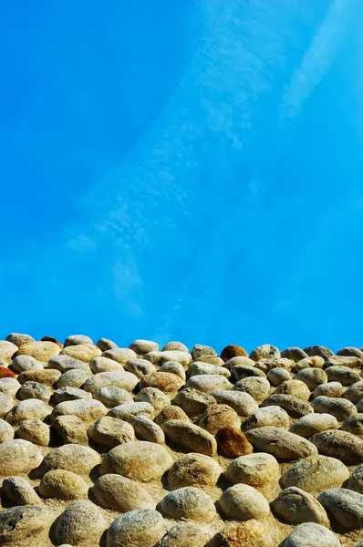 Antigua muralla de piedra del castillo — Foto de Stock