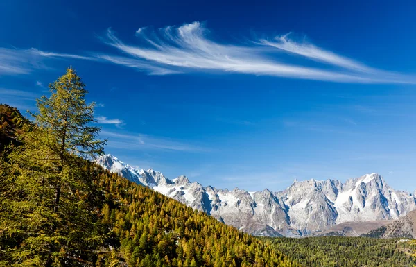 Horská krajina zobrazení — Stock fotografie