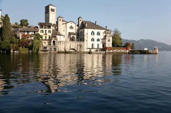 Lago italiano Lago Orta en Piamonte — Foto de Stock