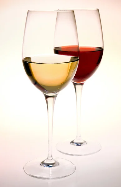 Set van wijn glazen — Stockfoto