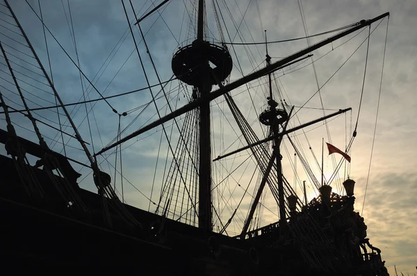 Ancient pirate ship — Stock Photo, Image