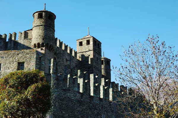 Středověký hrad zobrazení — Stock fotografie