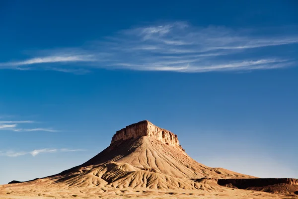 Paisaje del desierto: formación geológica en el sur de Marruecos —  Fotos de Stock
