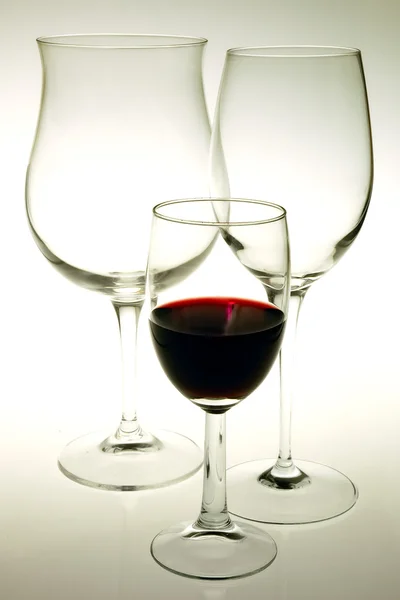 Komplet kieliszków do wina — Zdjęcie stockowe