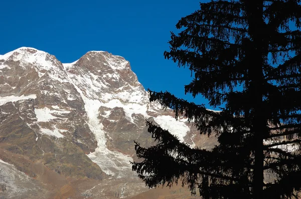 Güney tarafına Monte Rosa massif Telifsiz Stok Imajlar