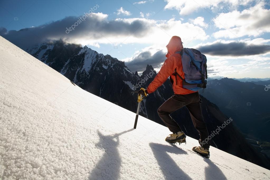 Photo of mountain climber