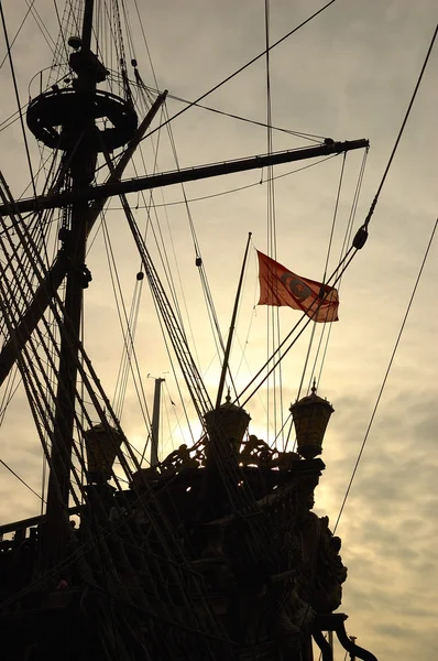 Ancient pirate ship — Stock Photo, Image