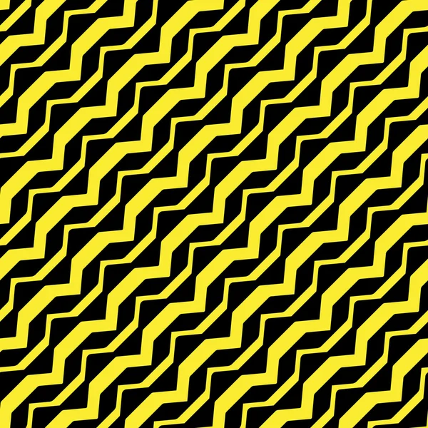 Rayures jaunes courbes en diagonale — Image vectorielle