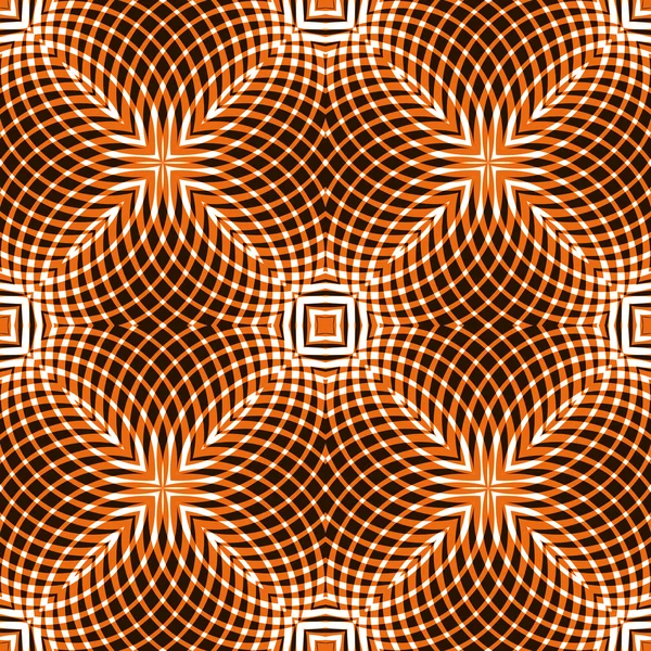 Orange stripy curved pattern — Stock Vector