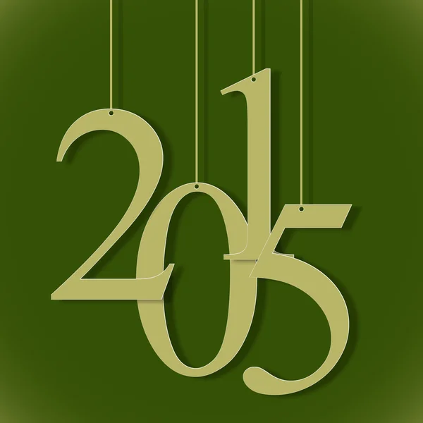 2015 hanged numbers — Stock Vector