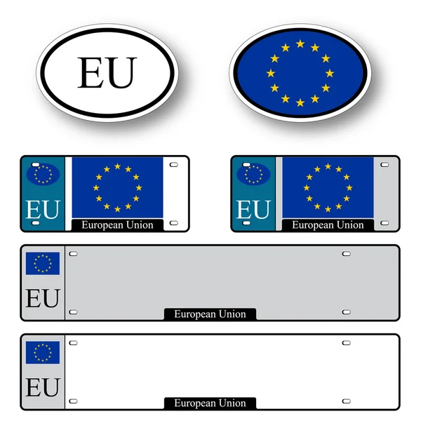 Európai Unió automatikus beállítása — Stock Vector