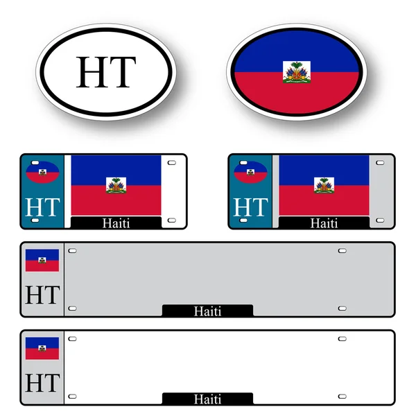 Haiti-Auto-Reihe — Stockvektor