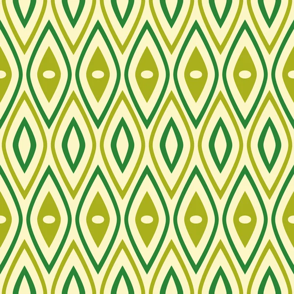 Snygg grön retro mönster — Stock vektor
