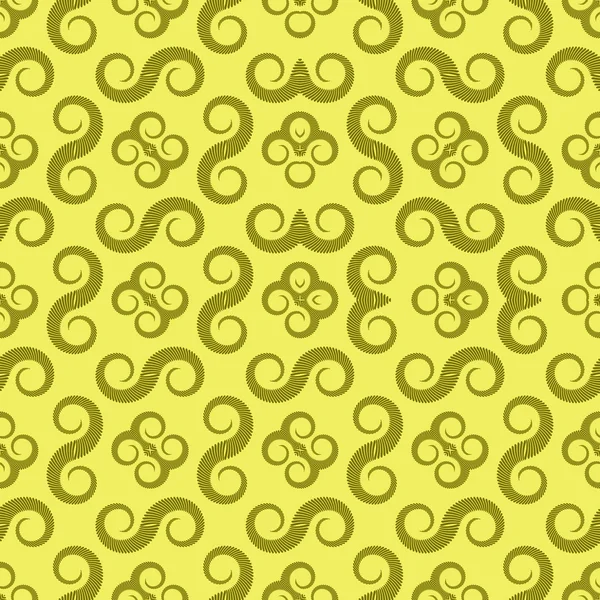 Patrón monocromático espiral — Vector de stock