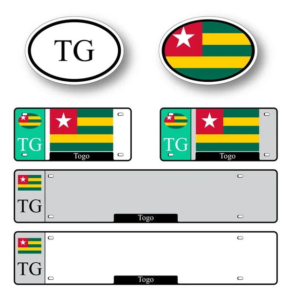 Togo auto set — Stock Vector