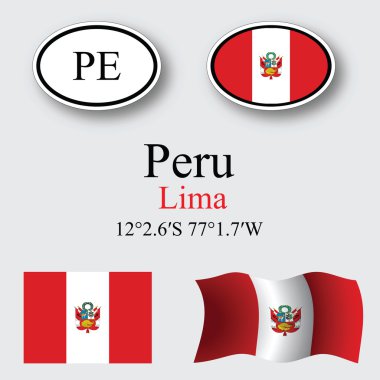 Peru Icons set
